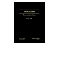 Titelbild: MediaSpeak 1st edition