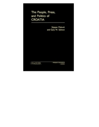 Cover image: The People, Press, and Politics of Croatia 1st edition