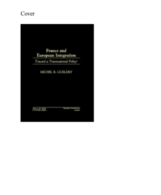 Imagen de portada: France and European Integration 1st edition