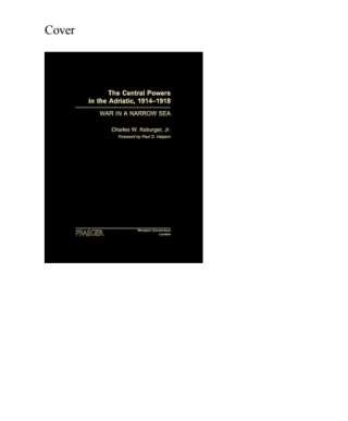 Cover image: The Central Powers in the Adriatic, 1914-1918 1st edition