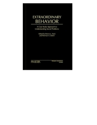 Imagen de portada: Extraordinary Behavior 1st edition