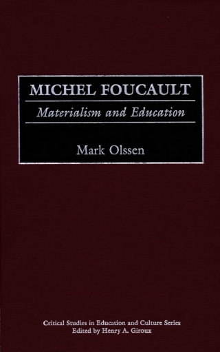Cover image: Michel Foucault 1st edition