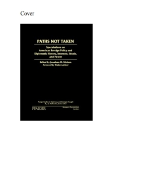 Imagen de portada: Paths Not Taken 1st edition 9780275967697