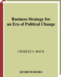 Imagen de portada: Business Strategy for an Era of Political Change 1st edition