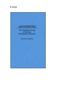 Cover image: Universitas 1st edition
