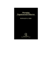 Cover image: Managing Organizational Behavior 1st edition