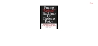 Titelbild: Putting Defense Back into U.S. Defense Policy 1st edition