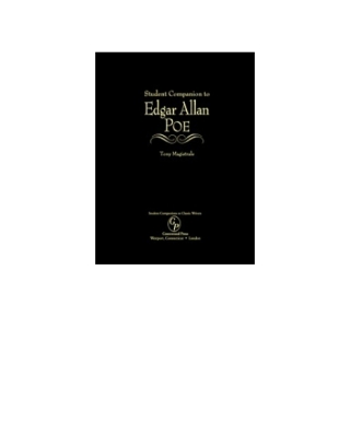 Cover image: Student Companion to Edgar Allan Poe 1st edition