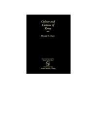 Cover image: Culture and Customs of Korea 1st edition