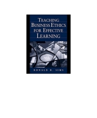 Cover image: Teaching Business Ethics for Effective Learning 1st edition