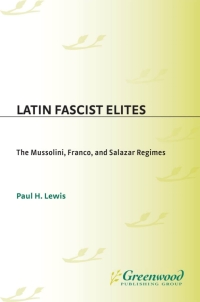 Cover image: Latin Fascist Elites 1st edition