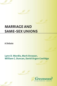 Imagen de portada: Marriage and Same-Sex Unions 1st edition 9780275976538