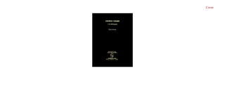 Cover image: George Crumb 1st edition