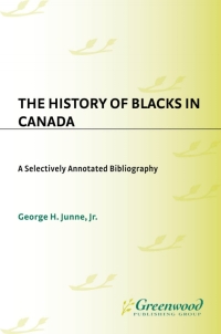 Cover image: The History of Blacks in Canada 1st edition