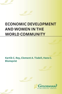 Cover image: Economic Development and Women in the World Community 1st edition