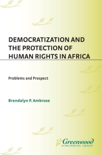 Titelbild: Democratization and the Protection of Human Rights in Africa 1st edition