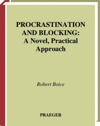 Omslagafbeelding: Procrastination and Blocking 1st edition