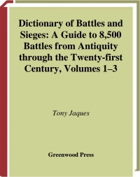 Cover image: Dictionary of Battles and Sieges [3 volumes] 1st edition