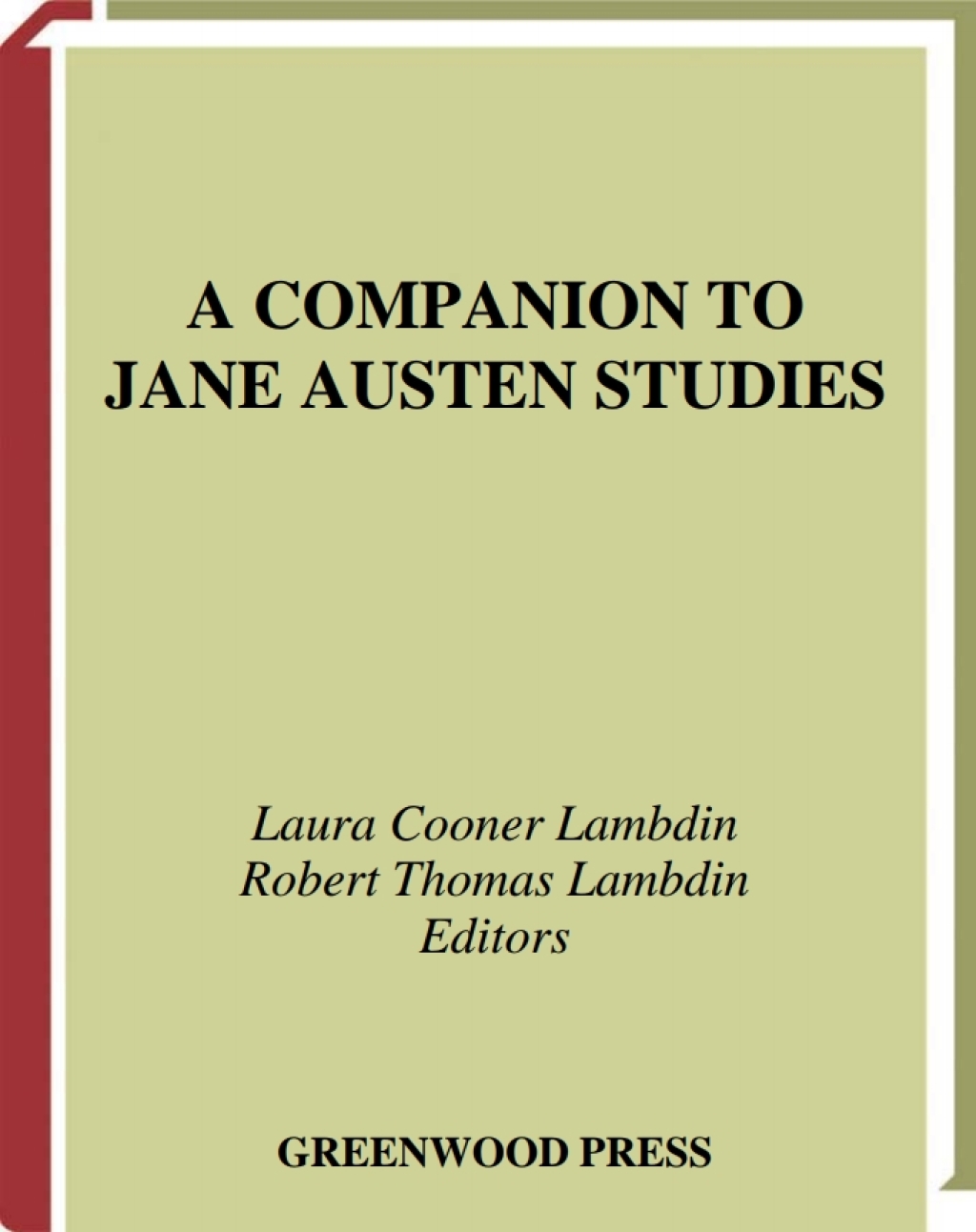 A Companion to Jane Austen Studies 1st Edition