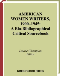 Cover image: American Women Writers, 1900-1945 1st edition