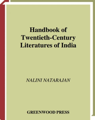 Imagen de portada: Handbook of Twentieth-Century Literatures of India 1st edition