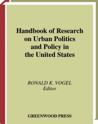 Omslagafbeelding: Handbook of Research on Urban Politics and Policy in the United States 1st edition