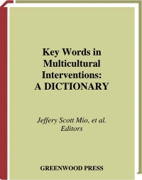 Cover image: Key Words in Multicultural Interventions 1st edition