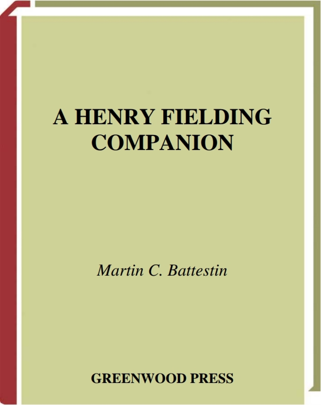 A Henry Fielding Companion 1st Edition