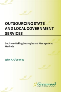 Omslagafbeelding: Outsourcing State and Local Government Services 1st edition