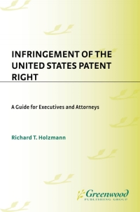 Cover image: Infringement of the United States Patent Right 1st edition