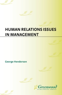 Cover image: Human Relations Issues in Management 1st edition