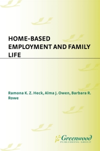 Cover image: Home-Based Employment and Family Life 1st edition