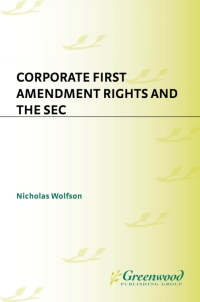 Cover image: Corporate First Amendment Rights and the SEC 1st edition