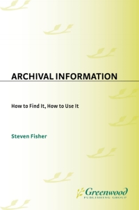 Cover image: Archival Information 1st edition