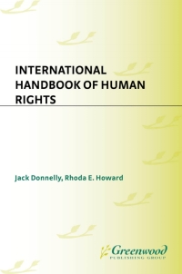 Cover image: International Handbook of Human Rights 1st edition