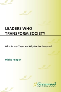 表紙画像: Leaders Who Transform Society: 1st edition