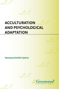 Cover image: Acculturation and Psychological Adaptation 1st edition