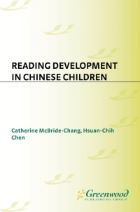 Cover image: Reading Development in Chinese Children 1st edition