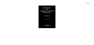 Imagen de portada: Dictionary of American Library Biography 2nd edition 9781563088681