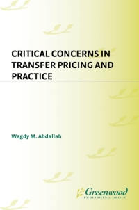 Immagine di copertina: Critical Concerns in Transfer Pricing and Practice 1st edition