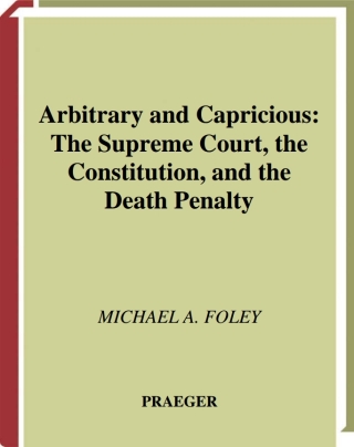 Cover image: Arbitrary and Capricious 1st edition