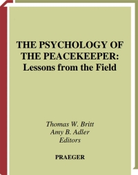 Imagen de portada: The Psychology of the Peacekeeper 1st edition