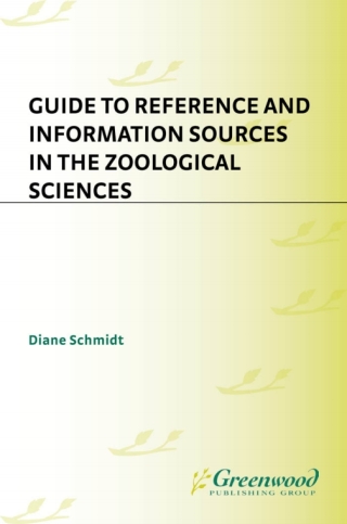 Imagen de portada: Guide to Reference and Information Sources in the Zoological Sciences 1st edition