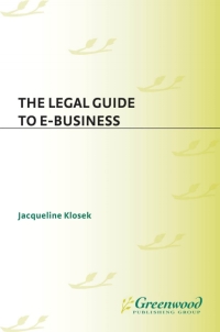 Imagen de portada: The Legal Guide to E-Business 1st edition