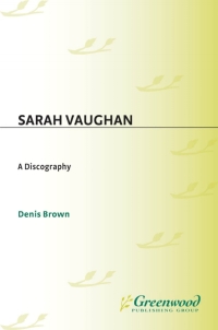 Omslagafbeelding: Sarah Vaughan 1st edition