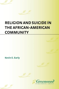 Titelbild: Religion and Suicide in the African-American Community 1st edition