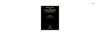 Cover image: Brass Music of Black Composers 1st edition