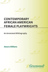 Imagen de portada: Contemporary African American Female Playwrights 1st edition