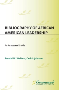 Immagine di copertina: Bibliography of African American Leadership 1st edition