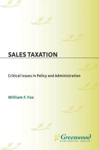 Imagen de portada: Sales Taxation 1st edition